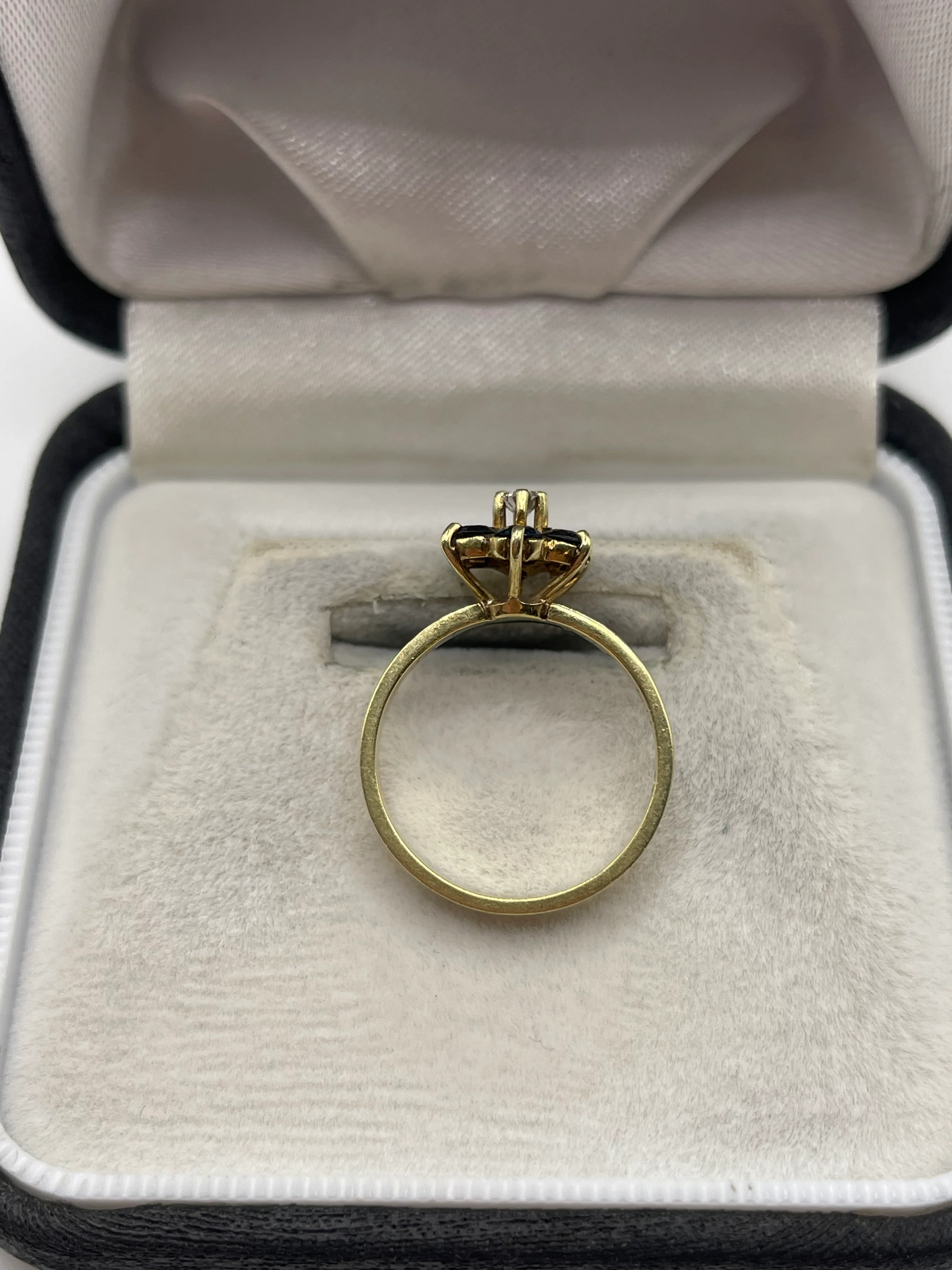 14ct gold sapphire and diamond ring - Image 3