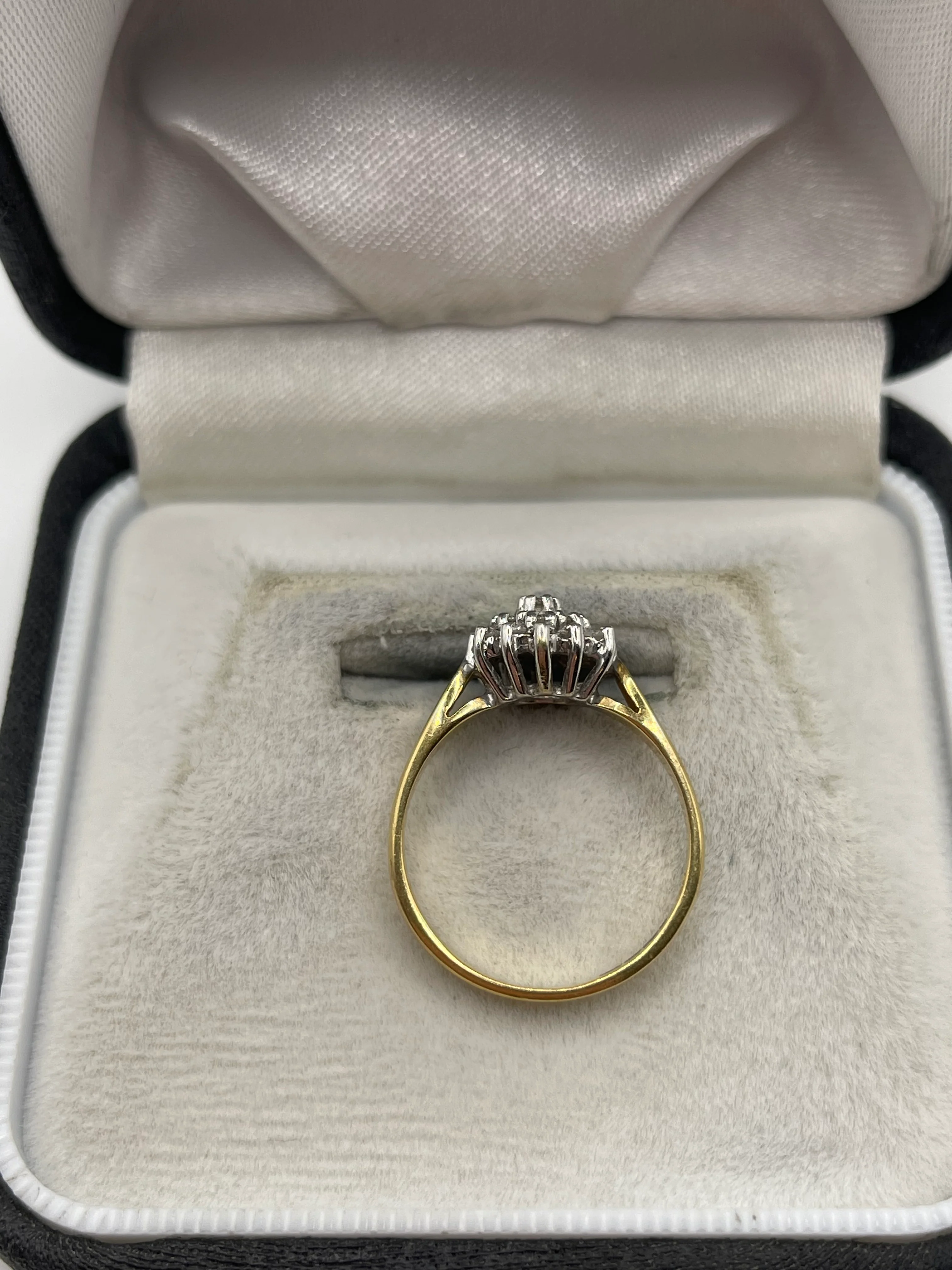 18ct gold diamond cluster ring - Image 3