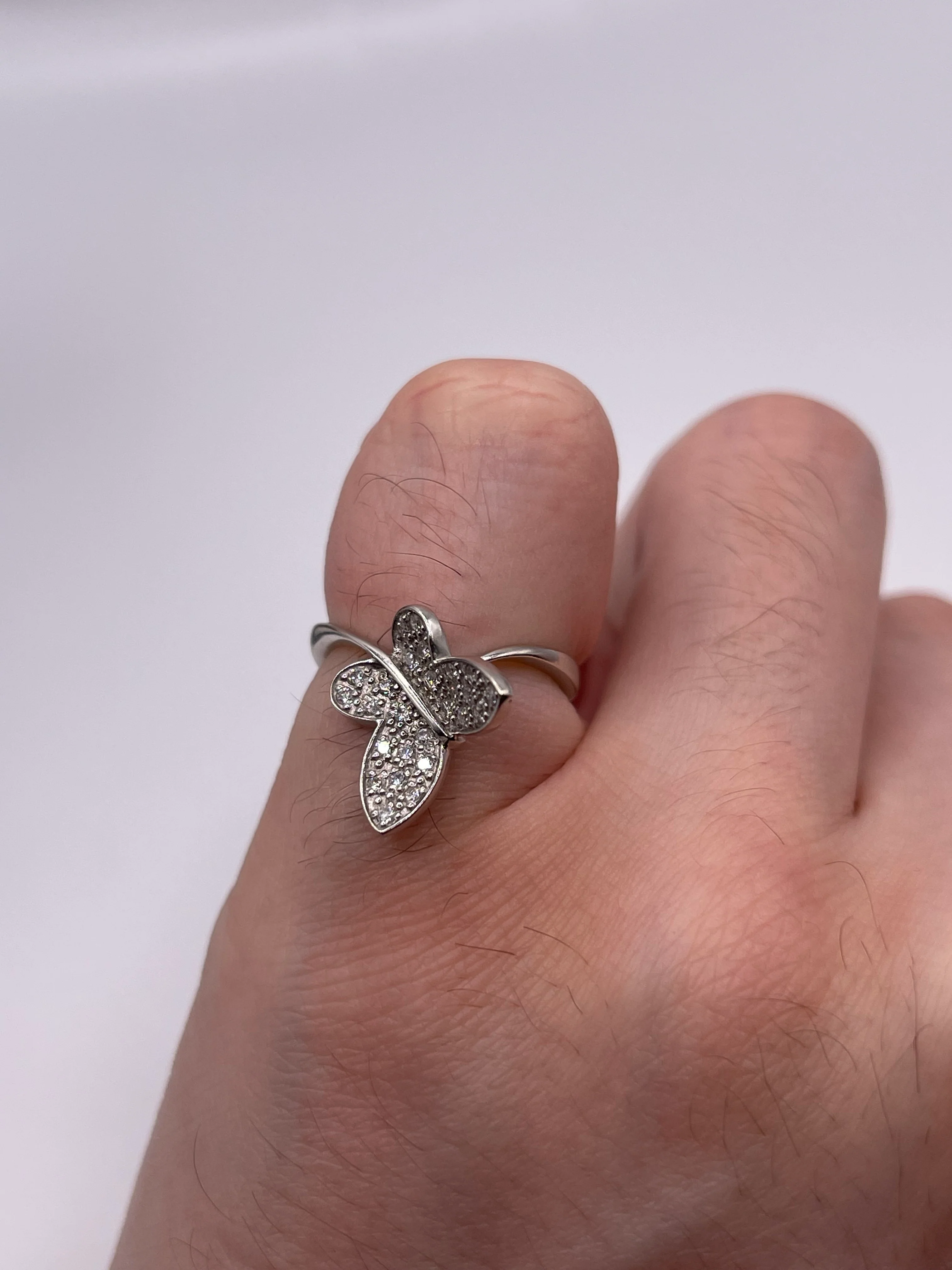 18ct white gold diamond cluster ring - Image 4