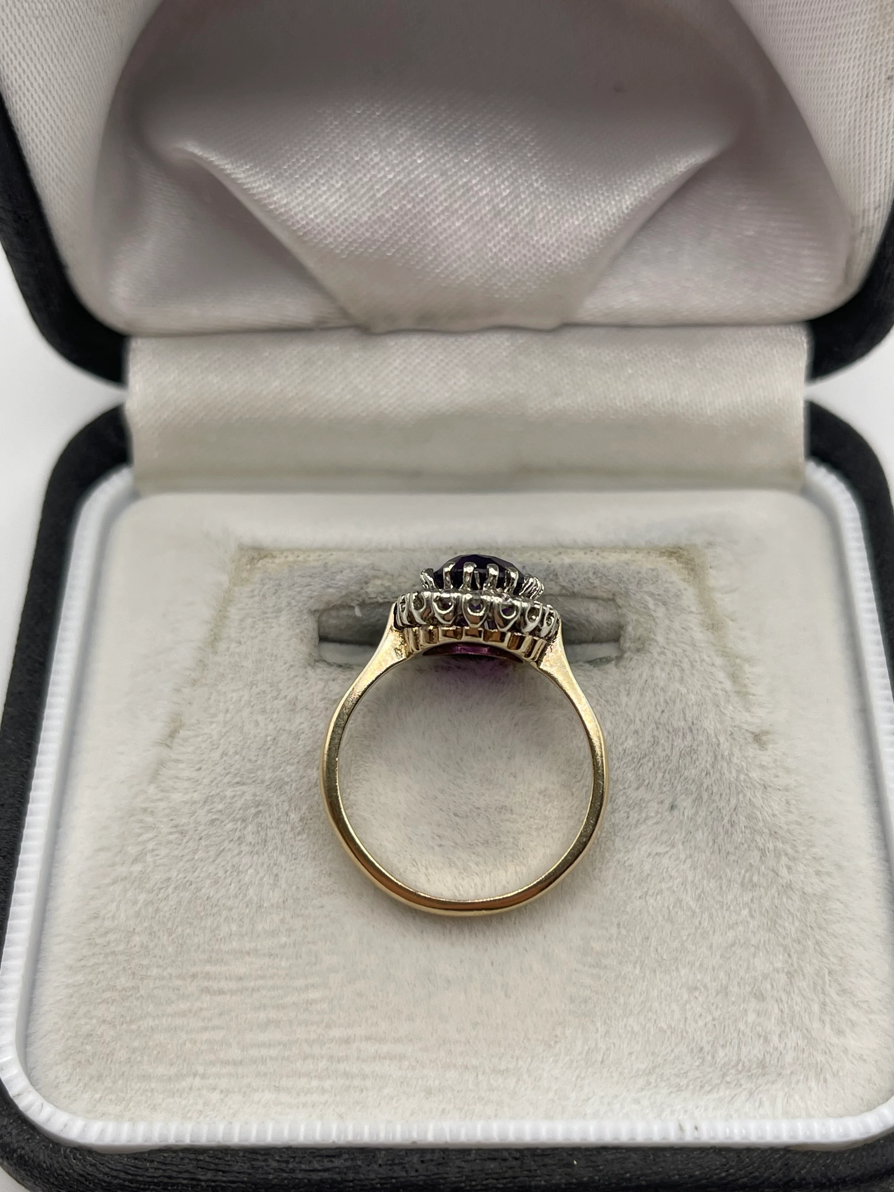 9ct gold amethyst and paste ring - Image 3