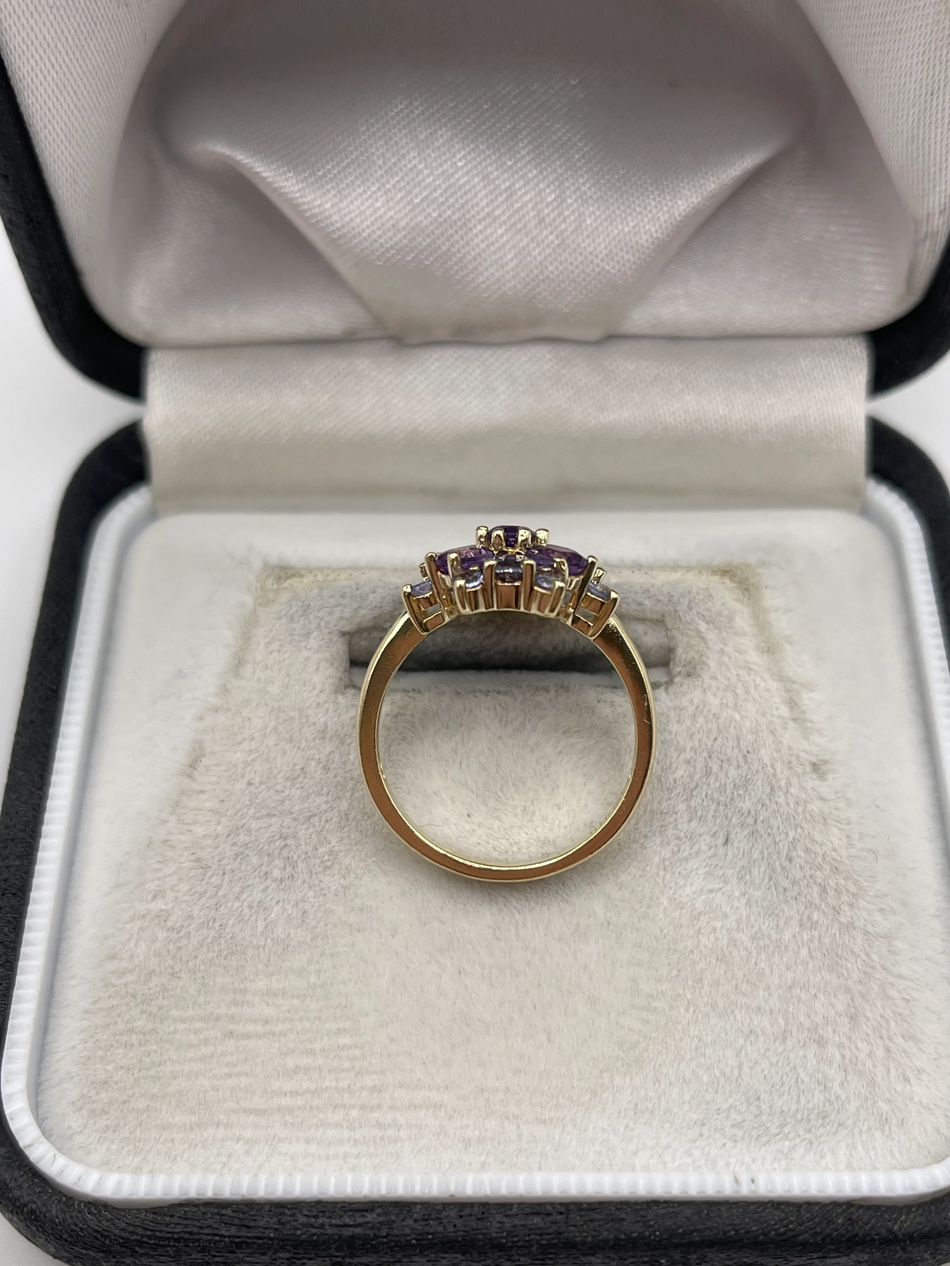 9ct gold amethyst, iolite and tanzanite - Image 3