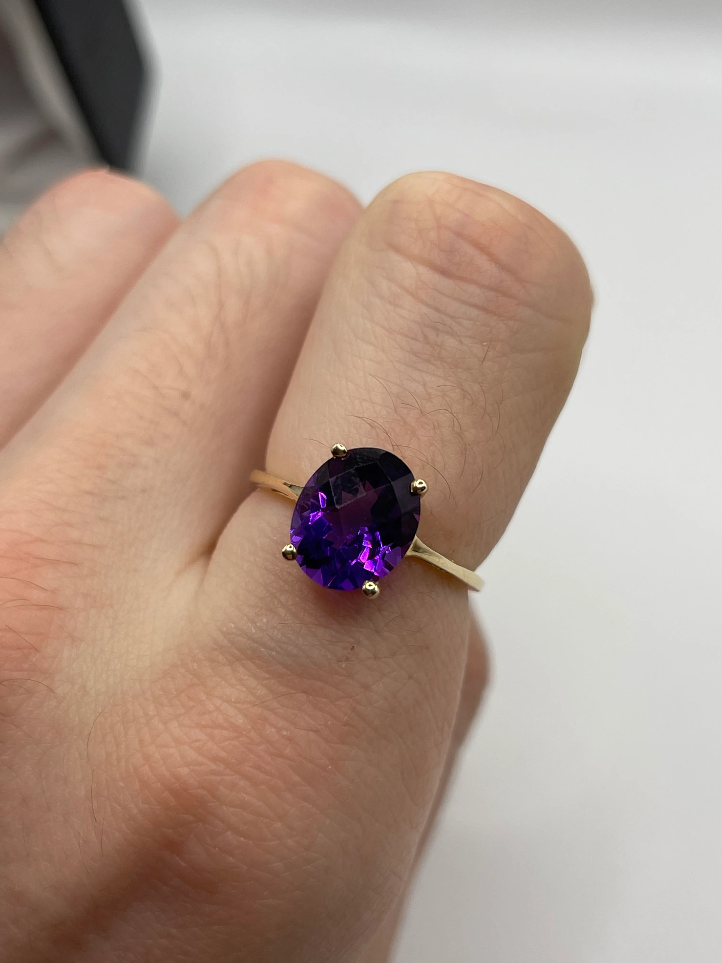 9ct gold amethyst ring - Image 4