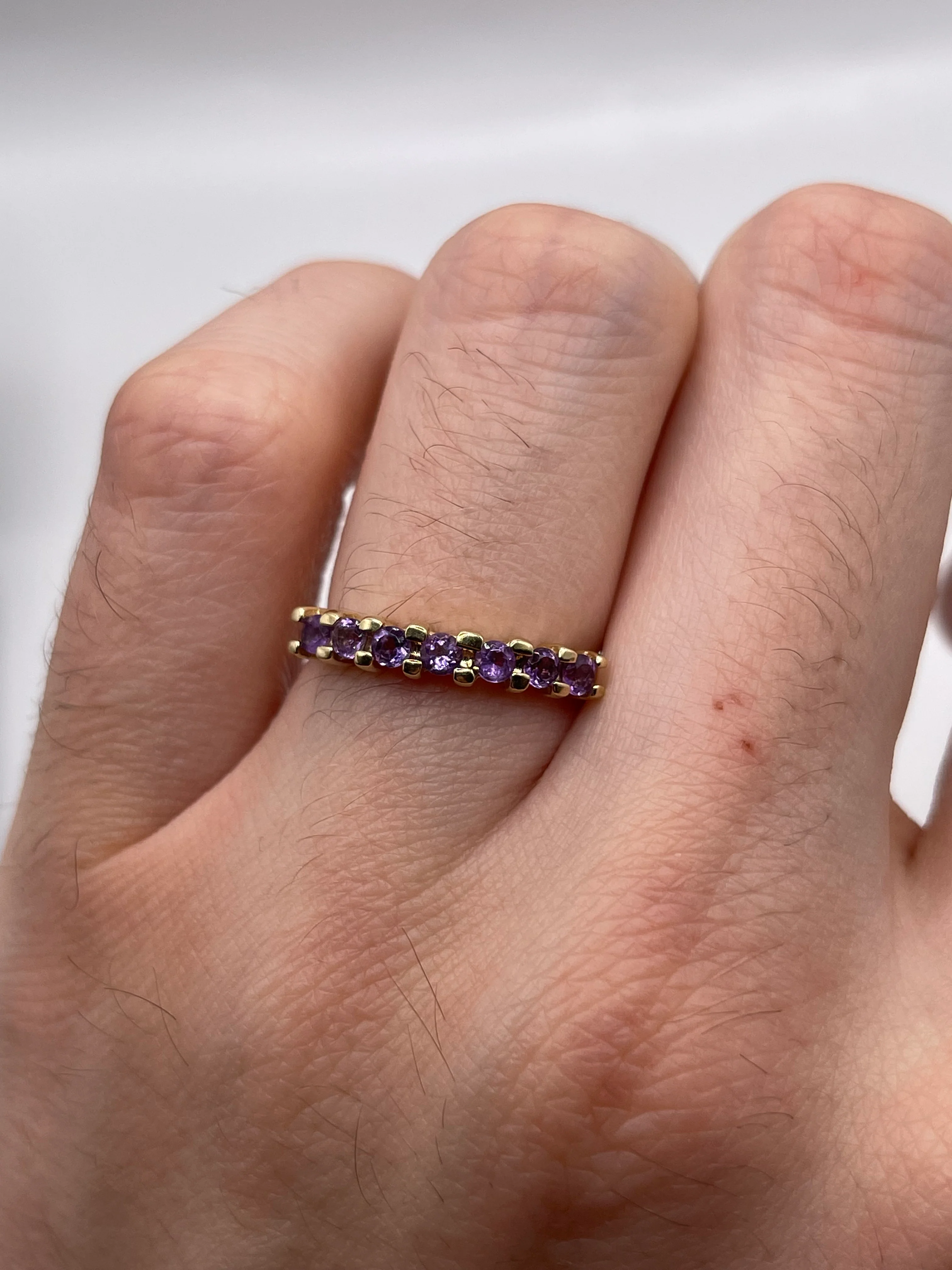 9ct gold amethyst ring - Image 4