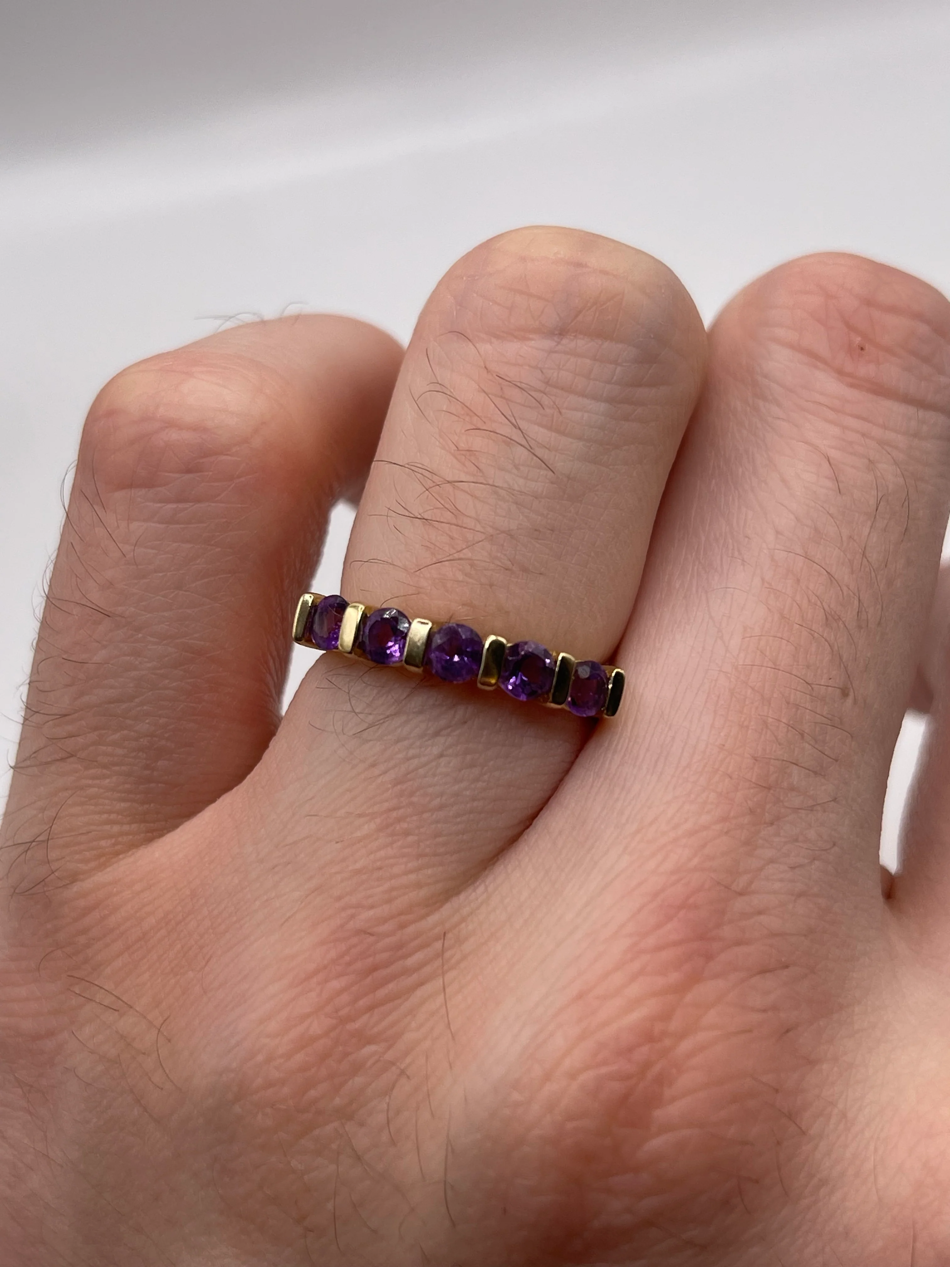 9ct gold amethyst ring - Image 4