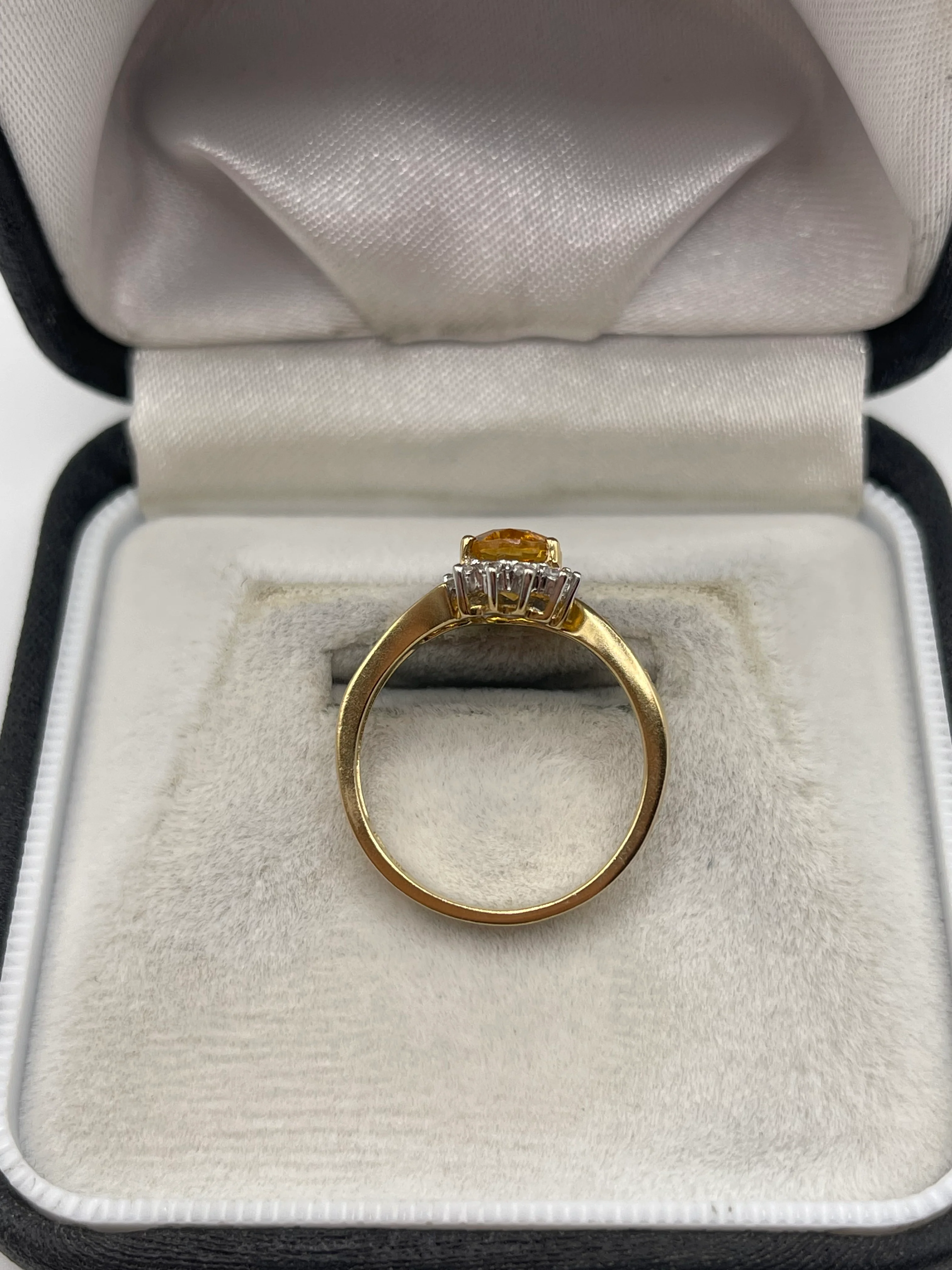 9ct gold citrine and diamond ring - Image 3
