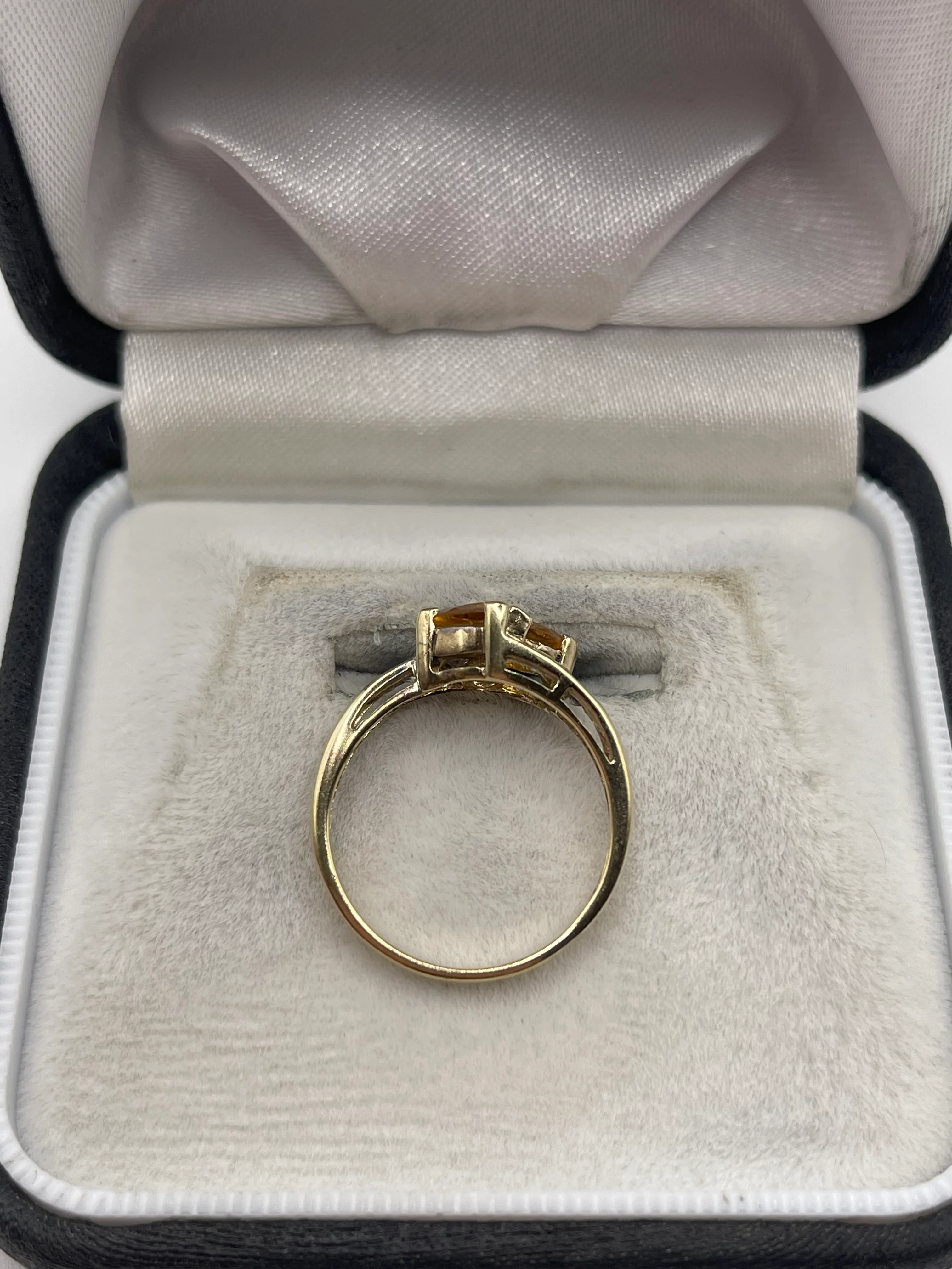 9ct gold citrine and zircon ring - Image 3