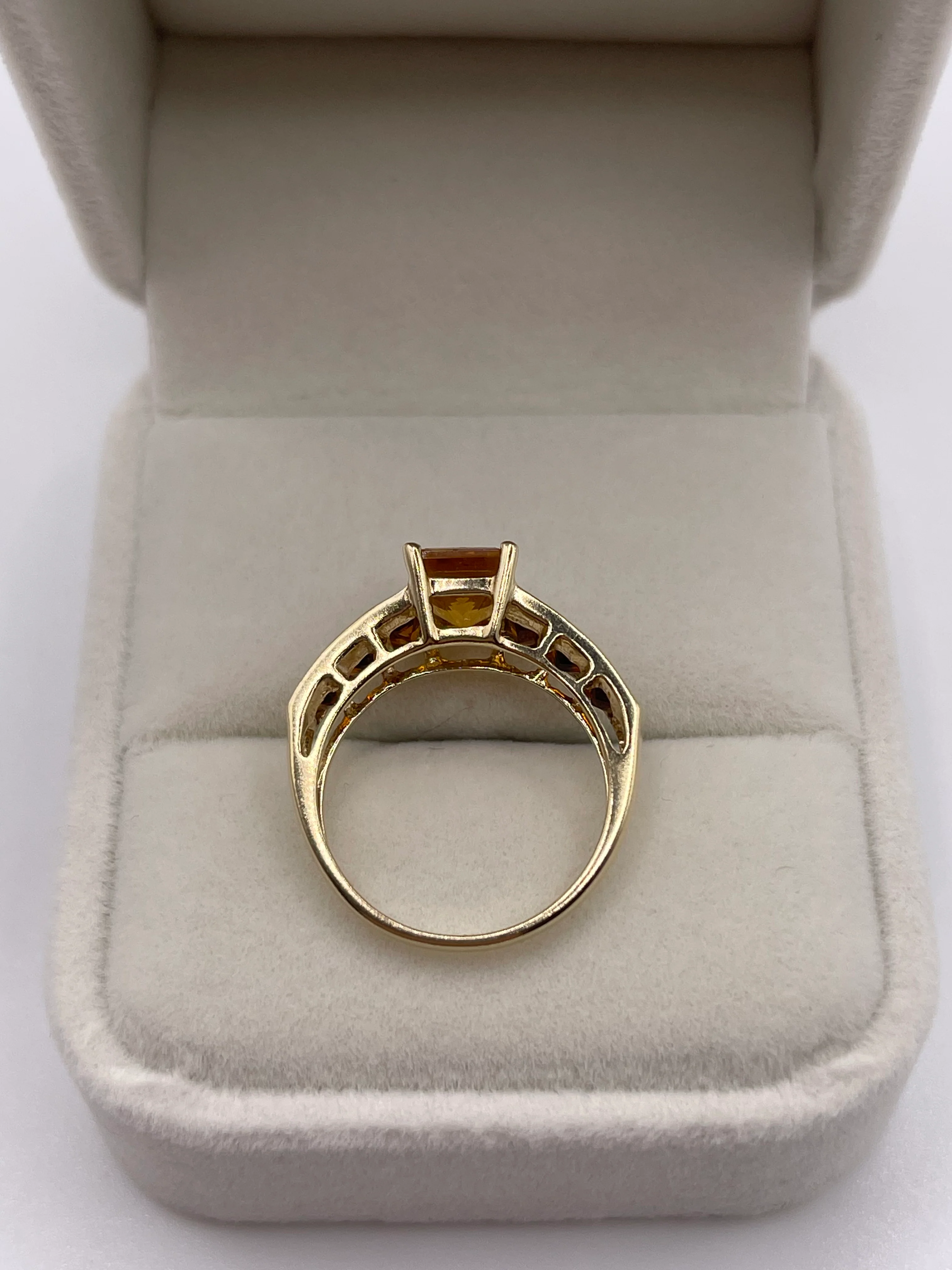 9ct gold citrine ring - Image 3