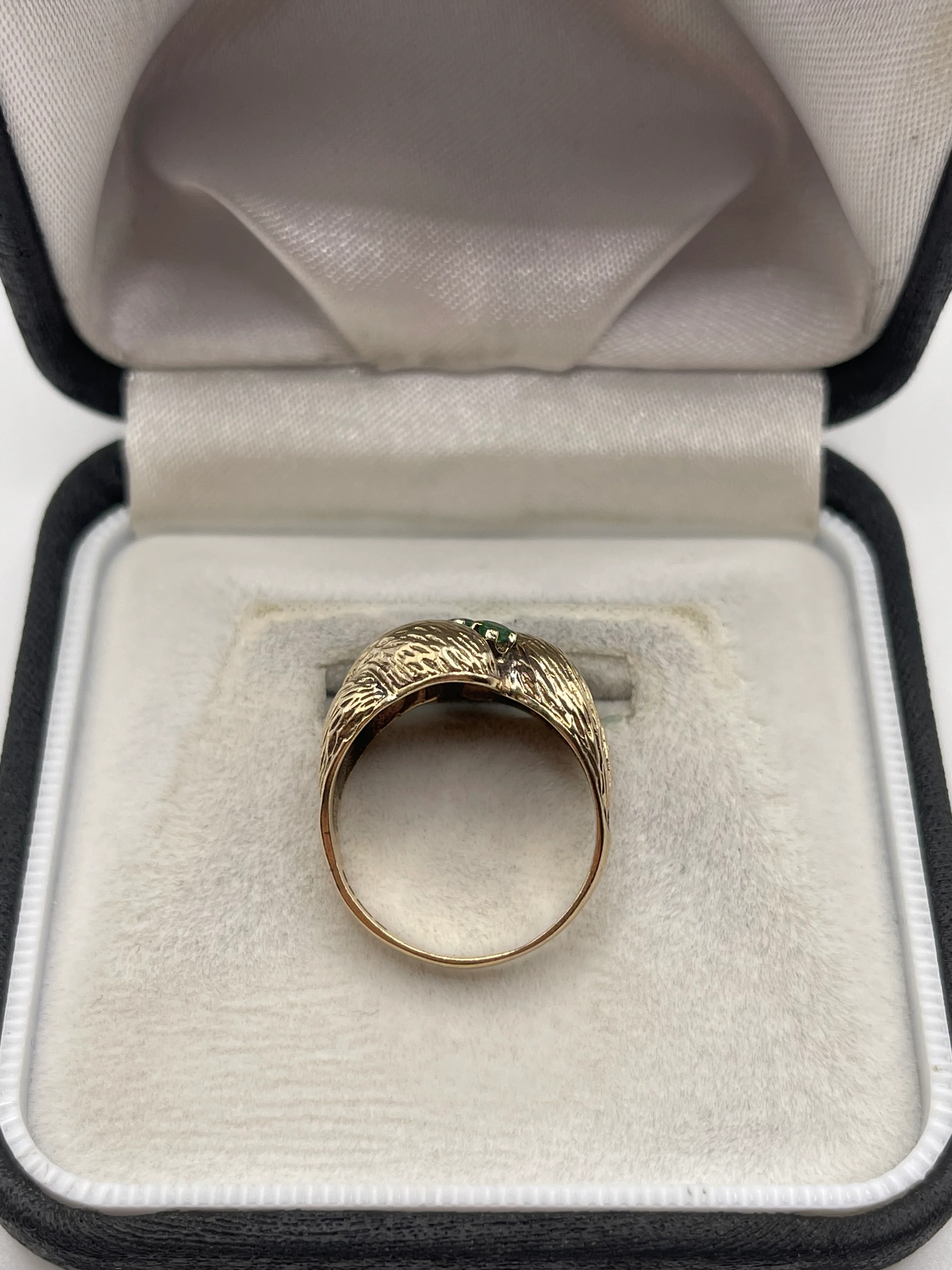 9ct gold emerald ring - Image 3