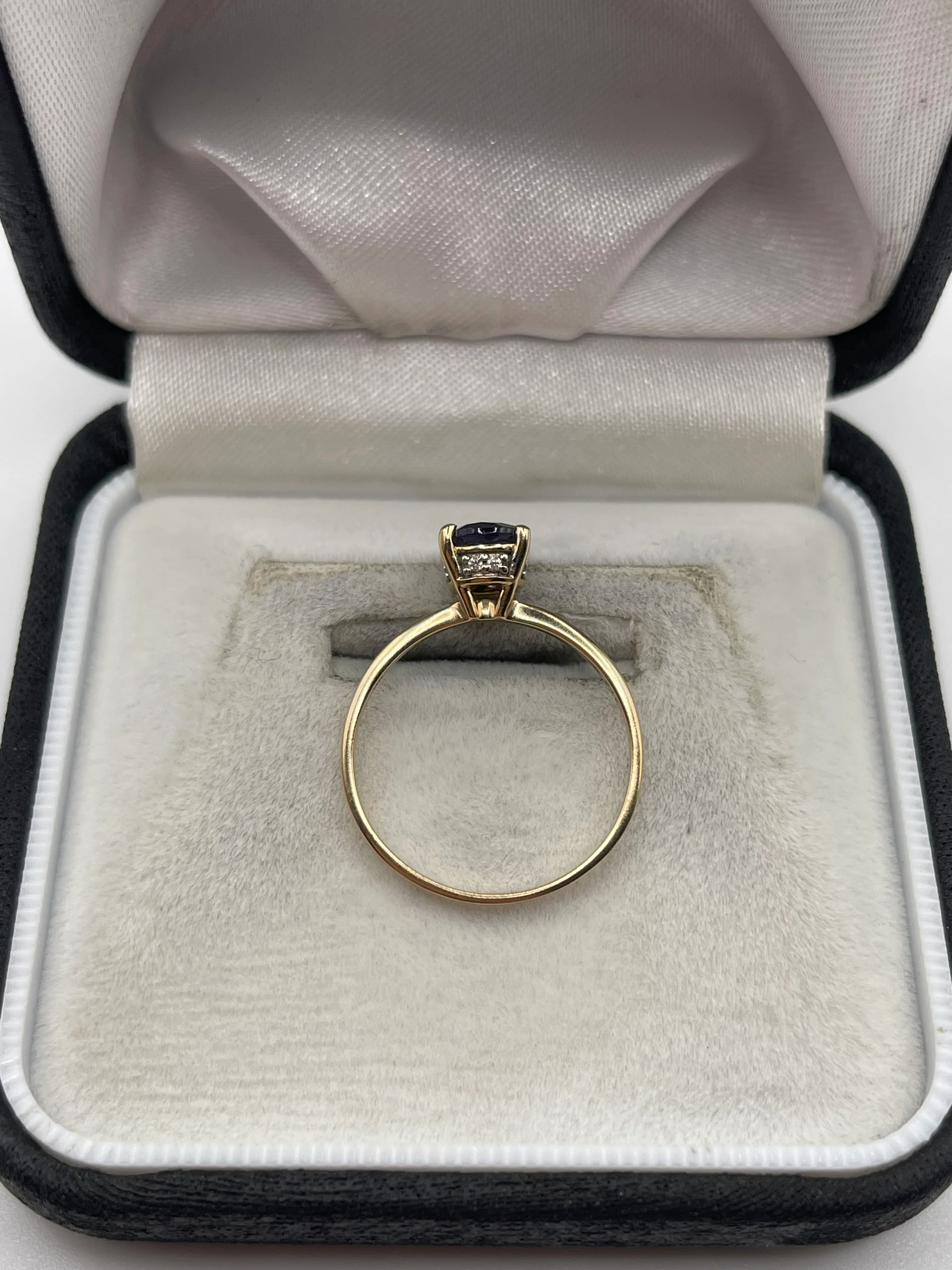 9ct gold iolite and zircon ring - Image 3