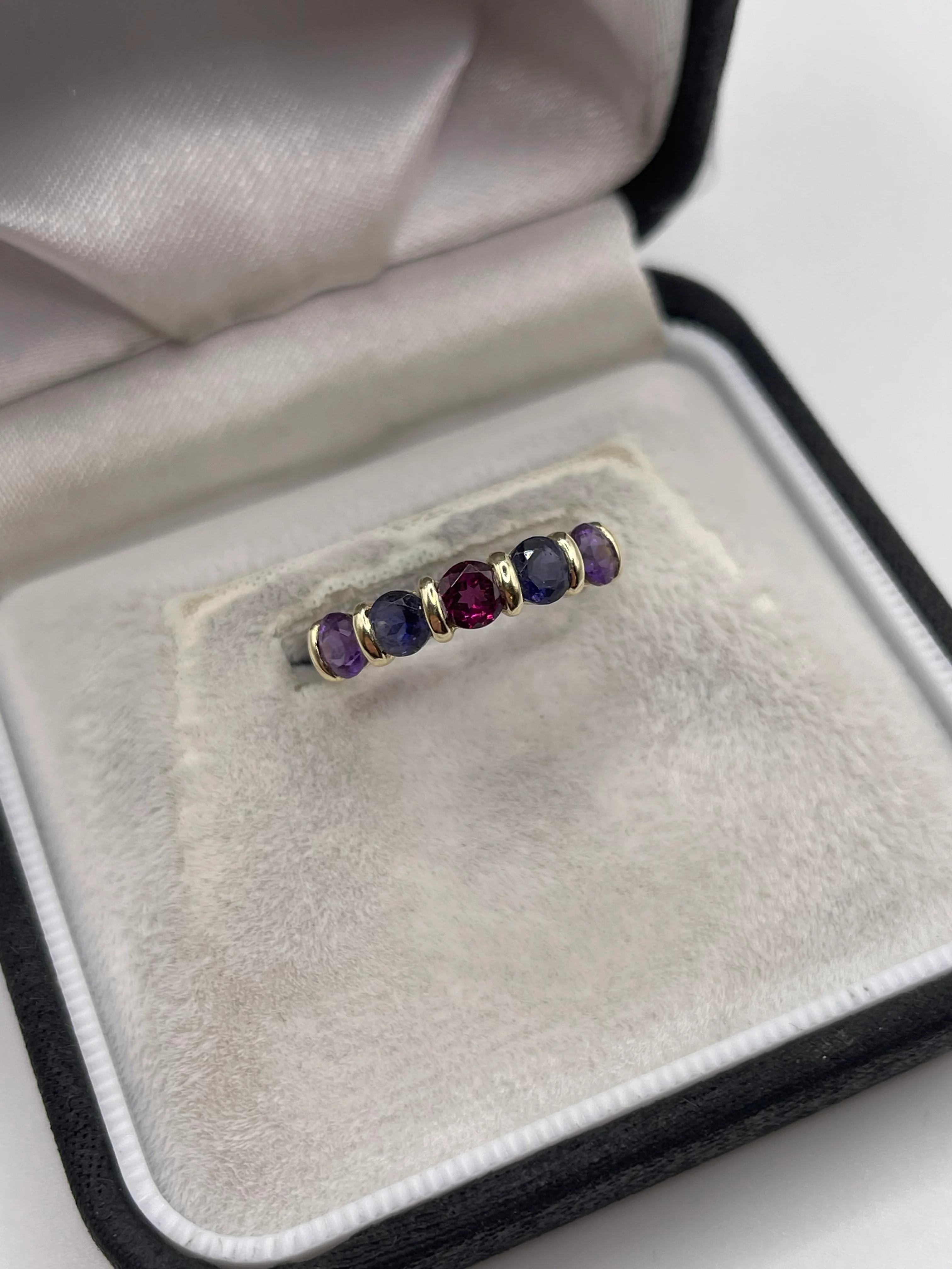 9ct gold multi gemstone ring - Image 2
