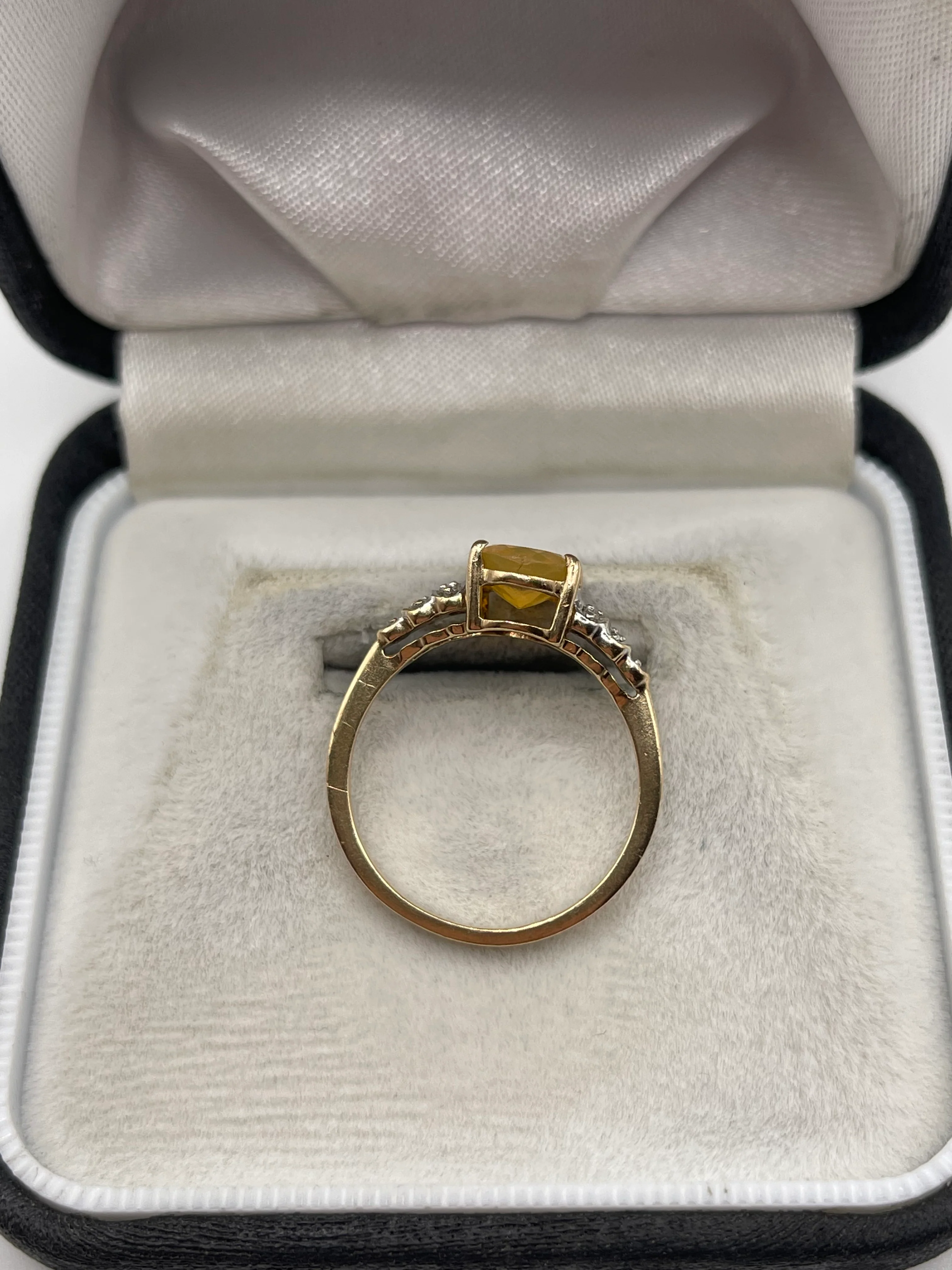 9ct gold opal and diamond ring - Image 3