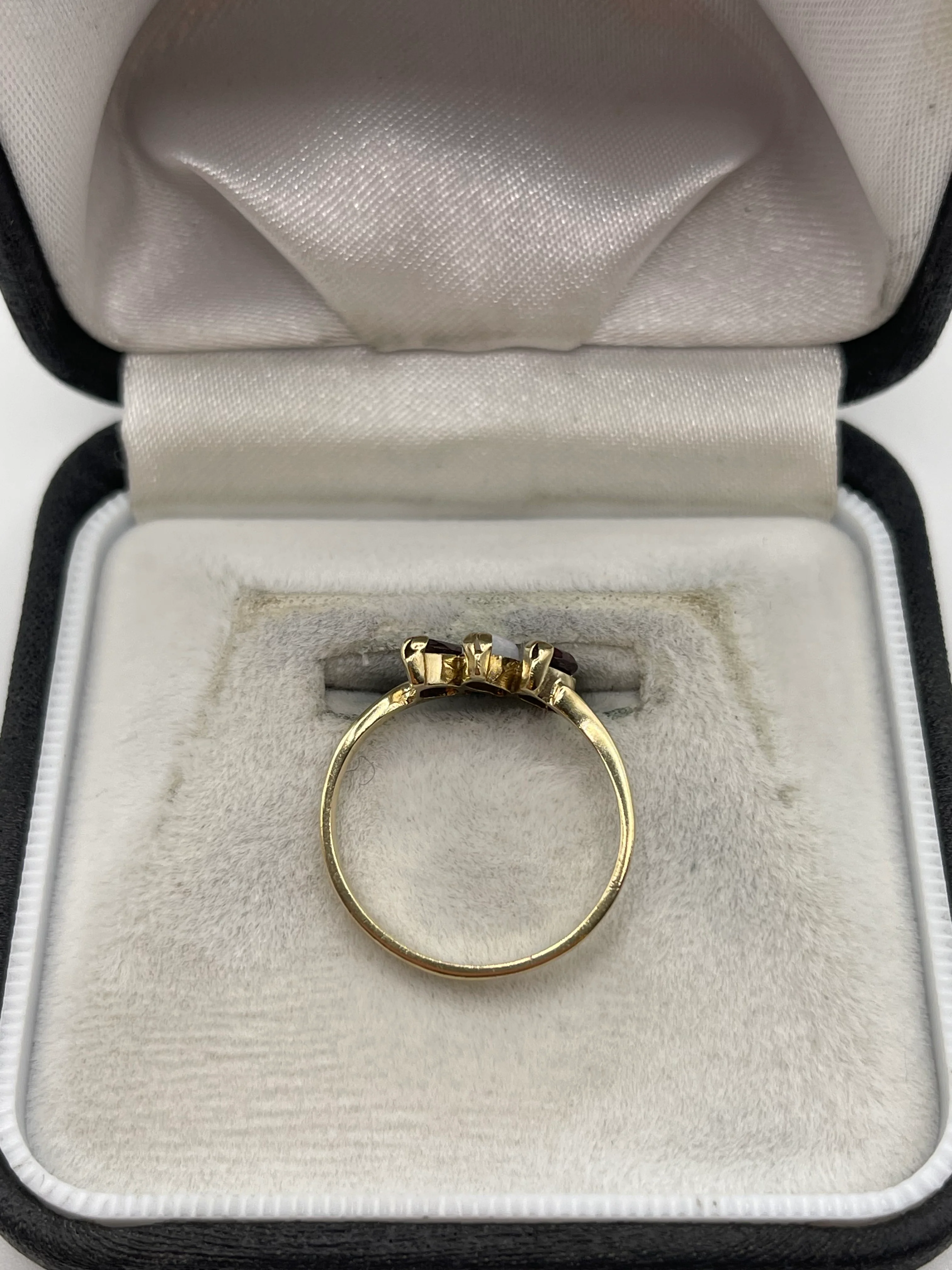9ct gold opal and garnet ring - Image 3