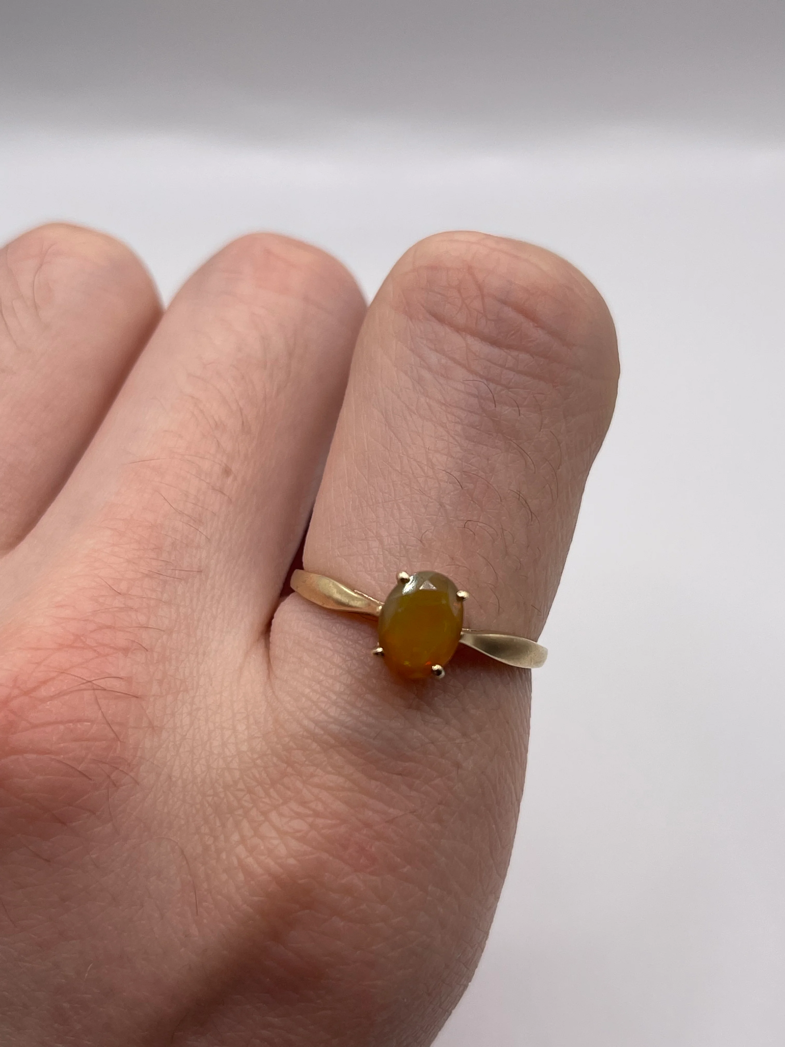 9ct gold opal ring - Image 4