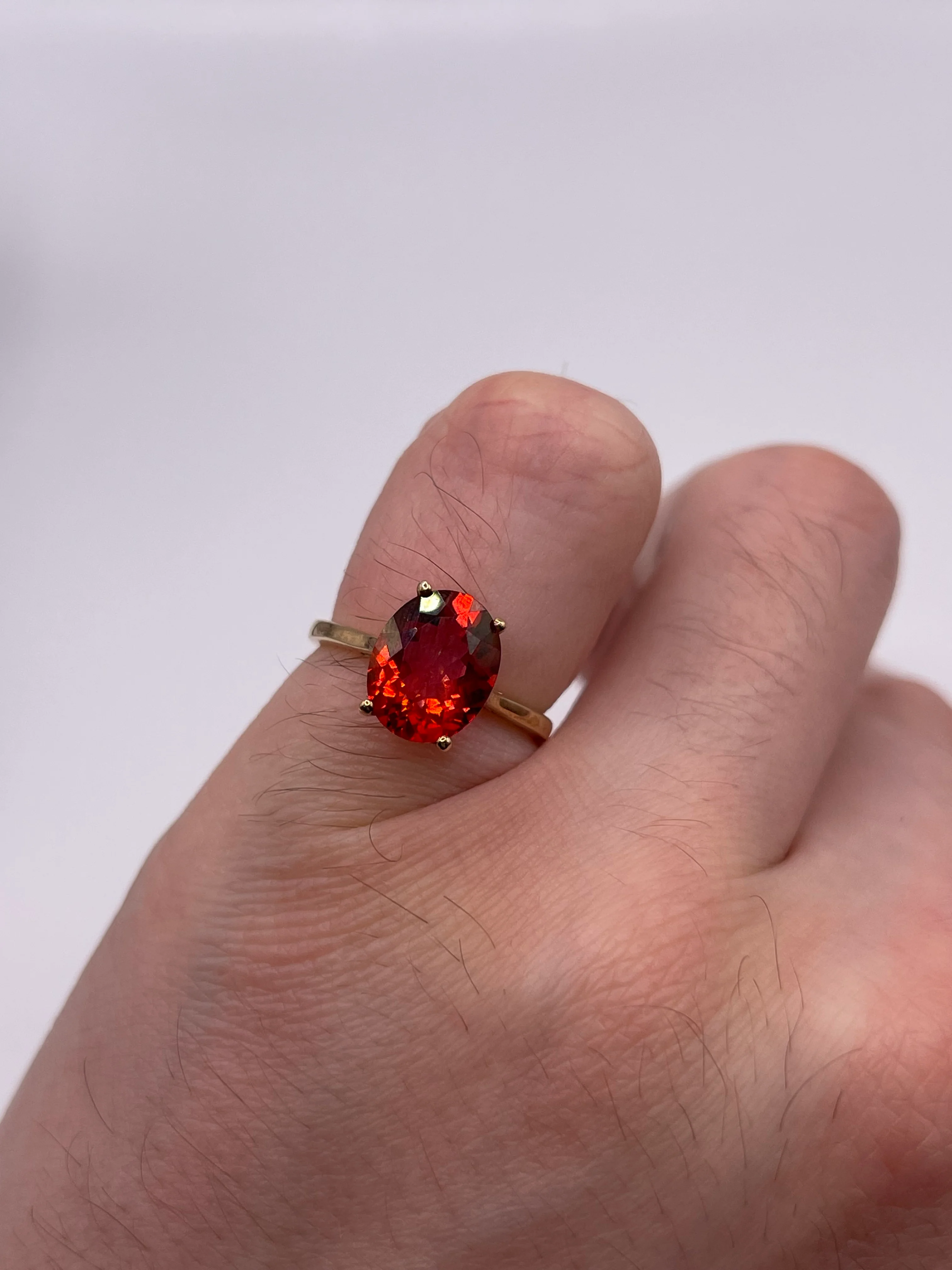 9ct gold quartz ring - Image 4