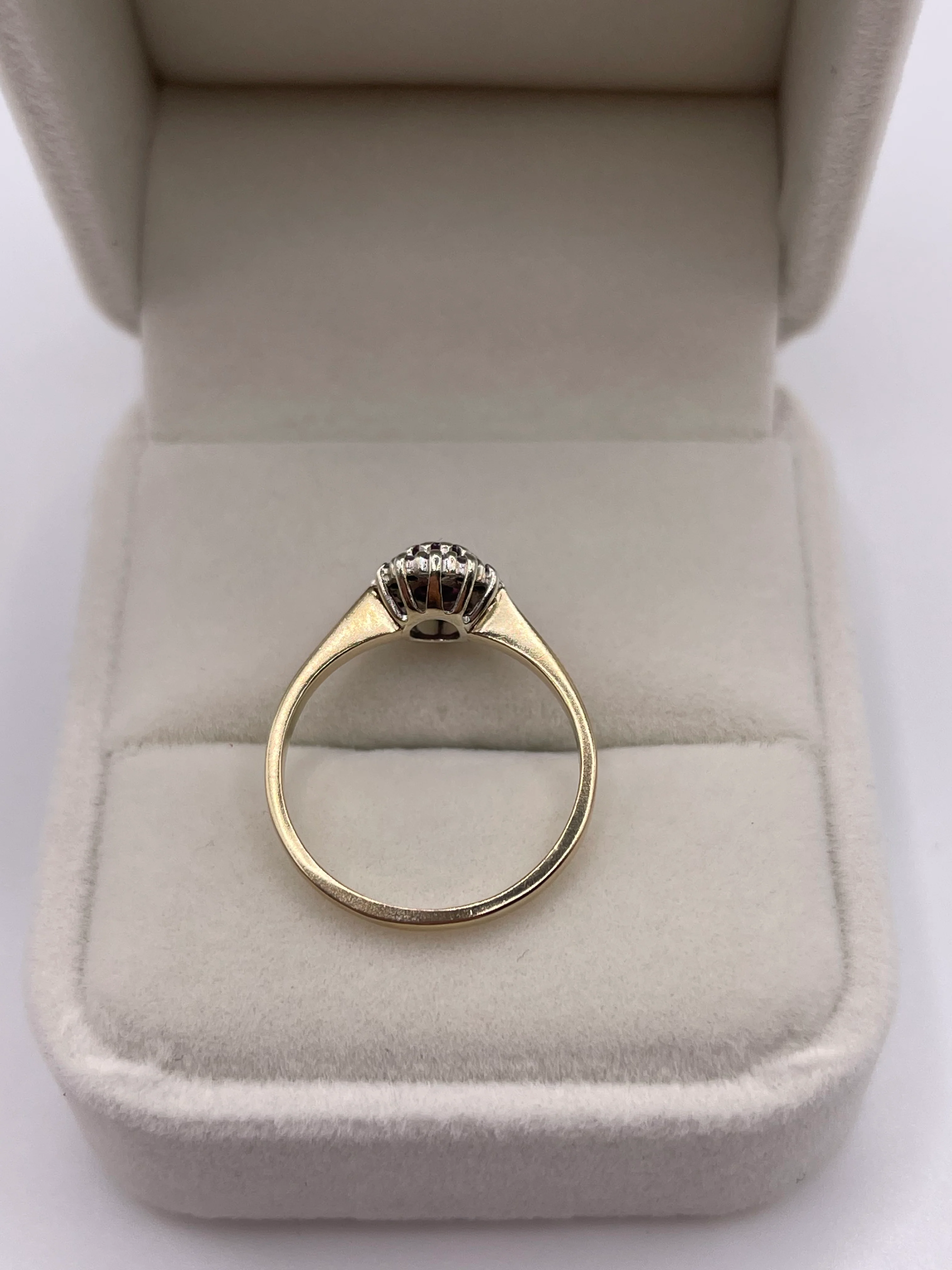 9ct gold ruby and diamond ring - Image 3