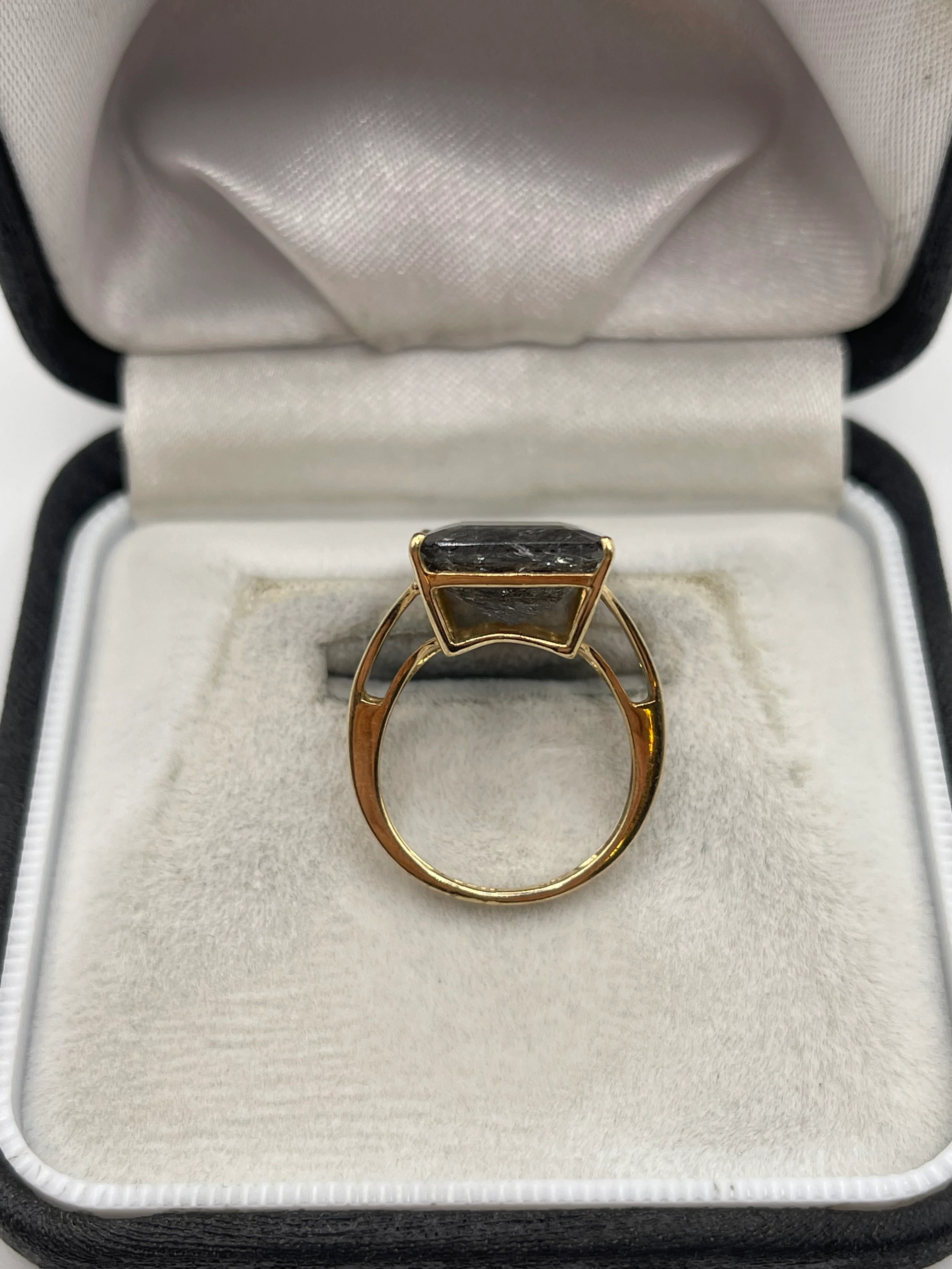 9ct gold rutile quartz ring - Image 3