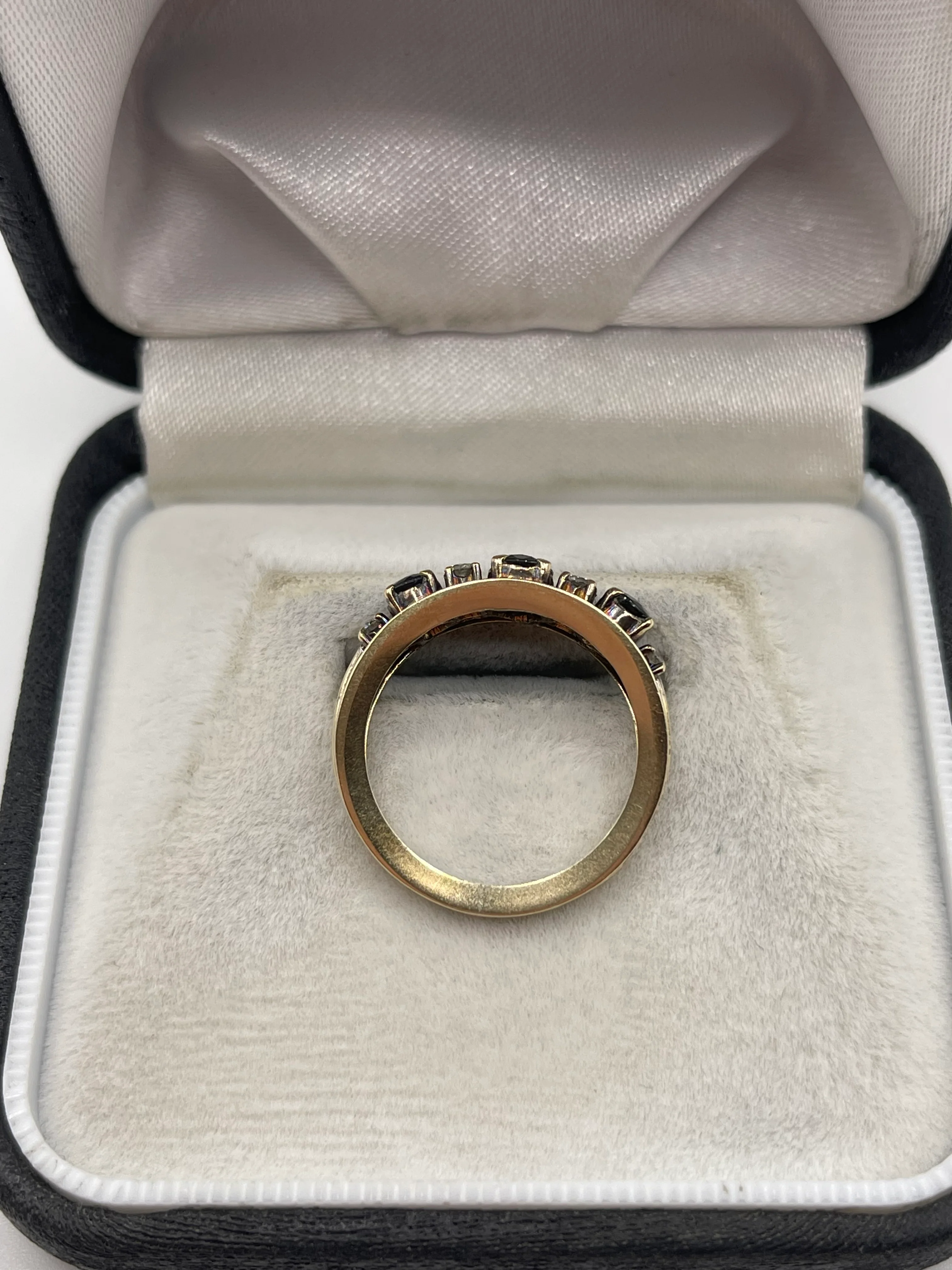 9ct gold sapphire and diamond ring - Image 3
