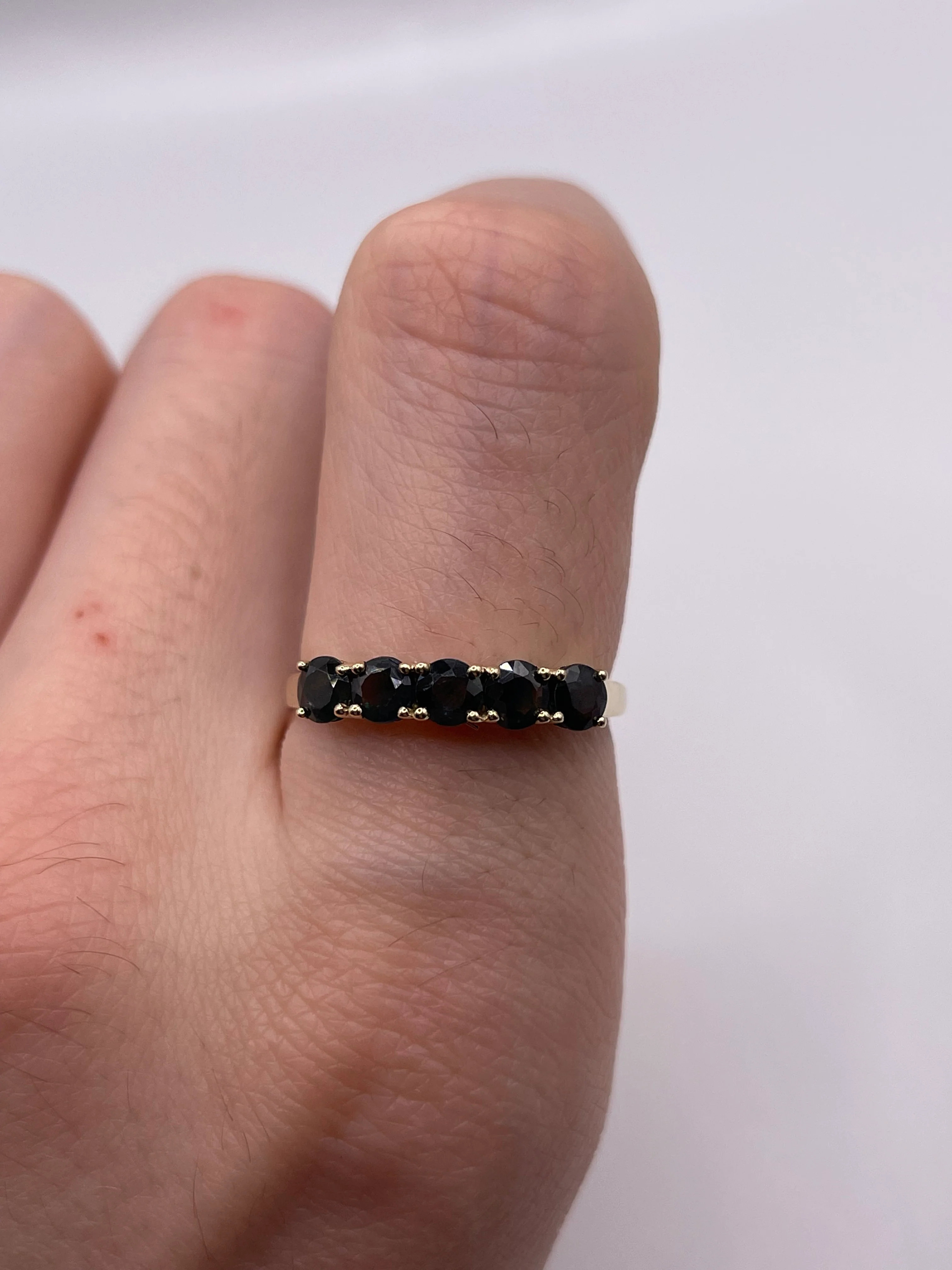 9ct gold sapphire and diamond ring - Image 4