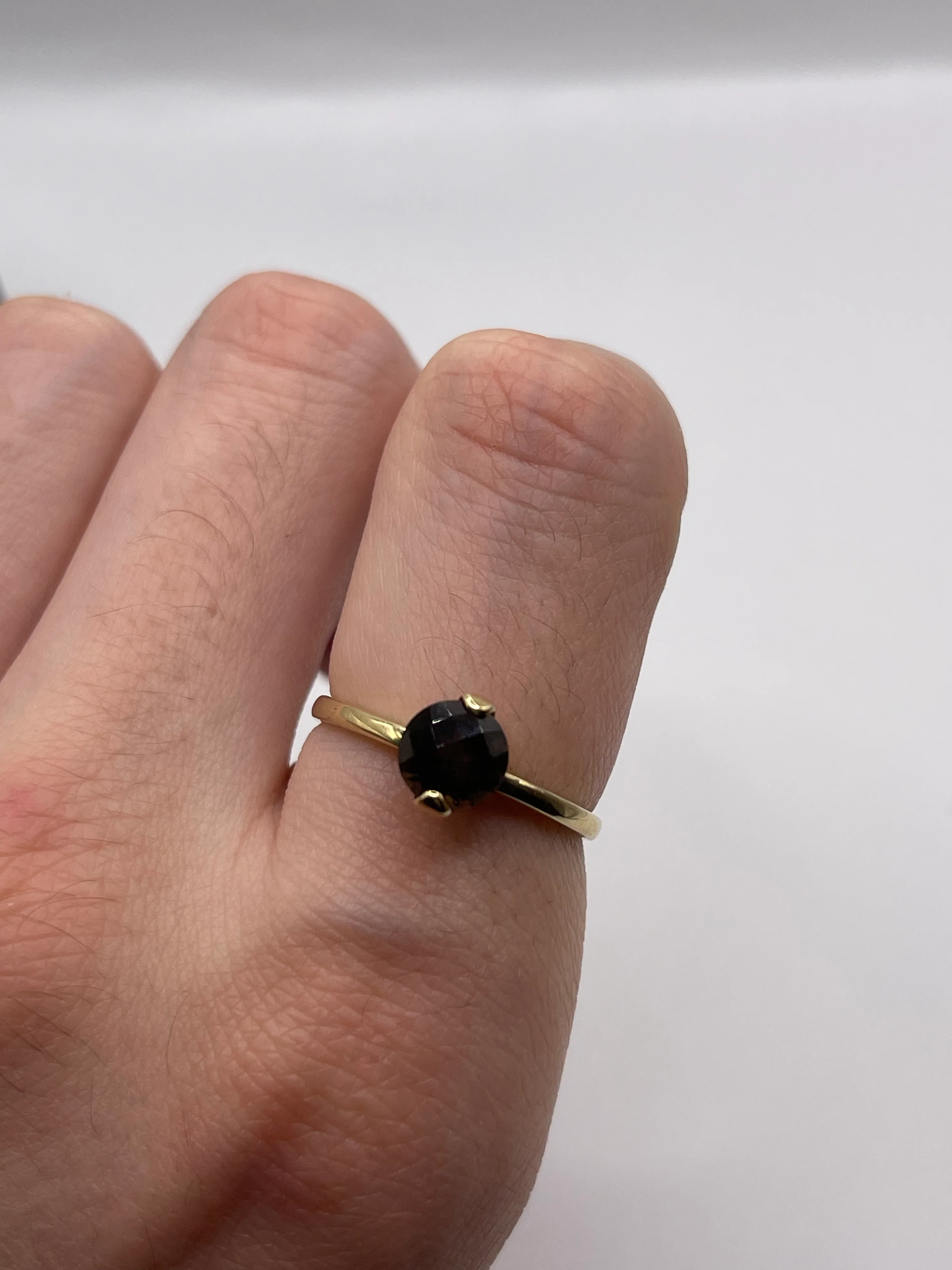 9ct gold Smokey quartz ring - Image 4
