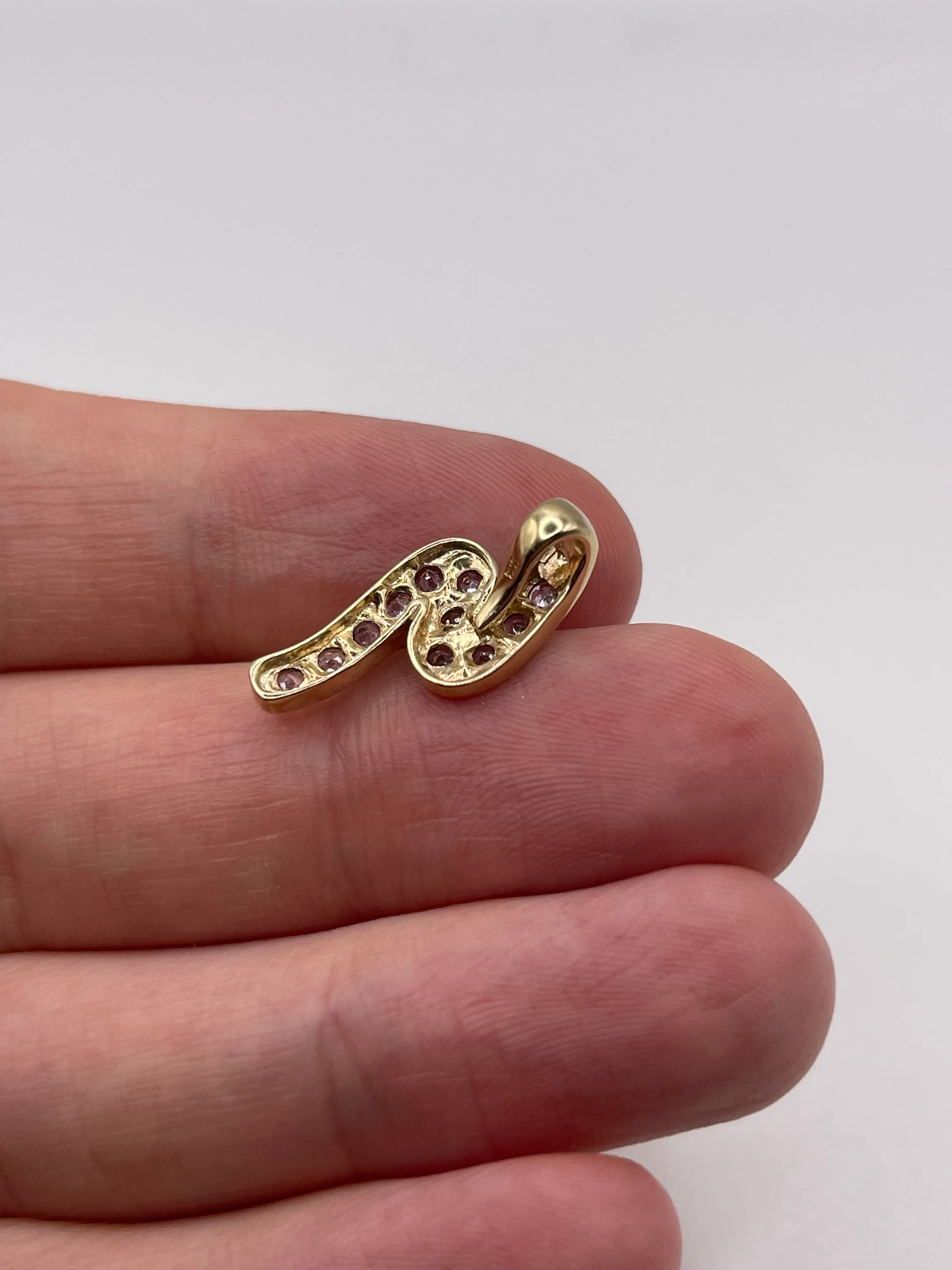 9ct gold tanzanite pendant - Image 2