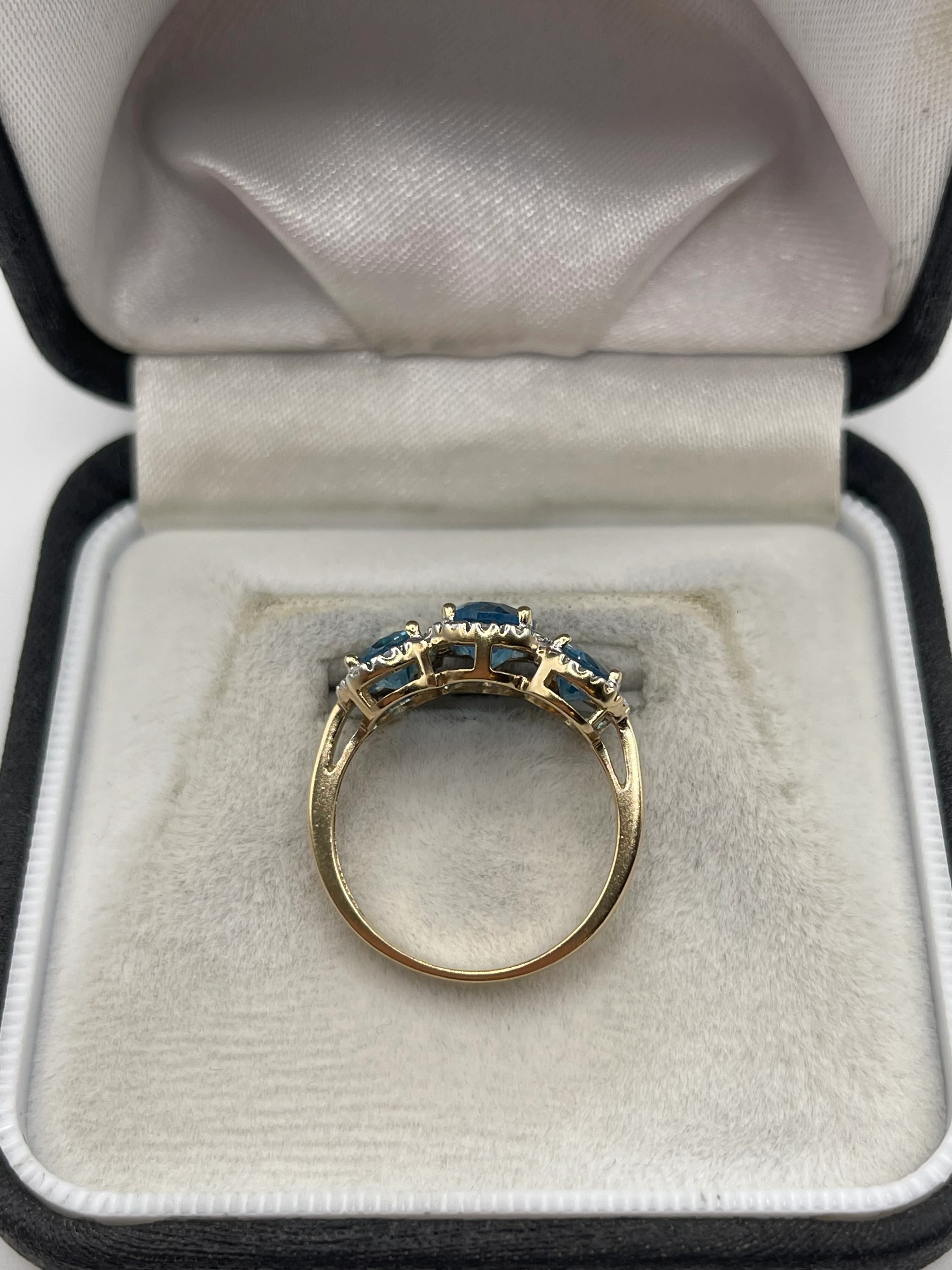 9ct gold topaz and diamond ring - Image 3