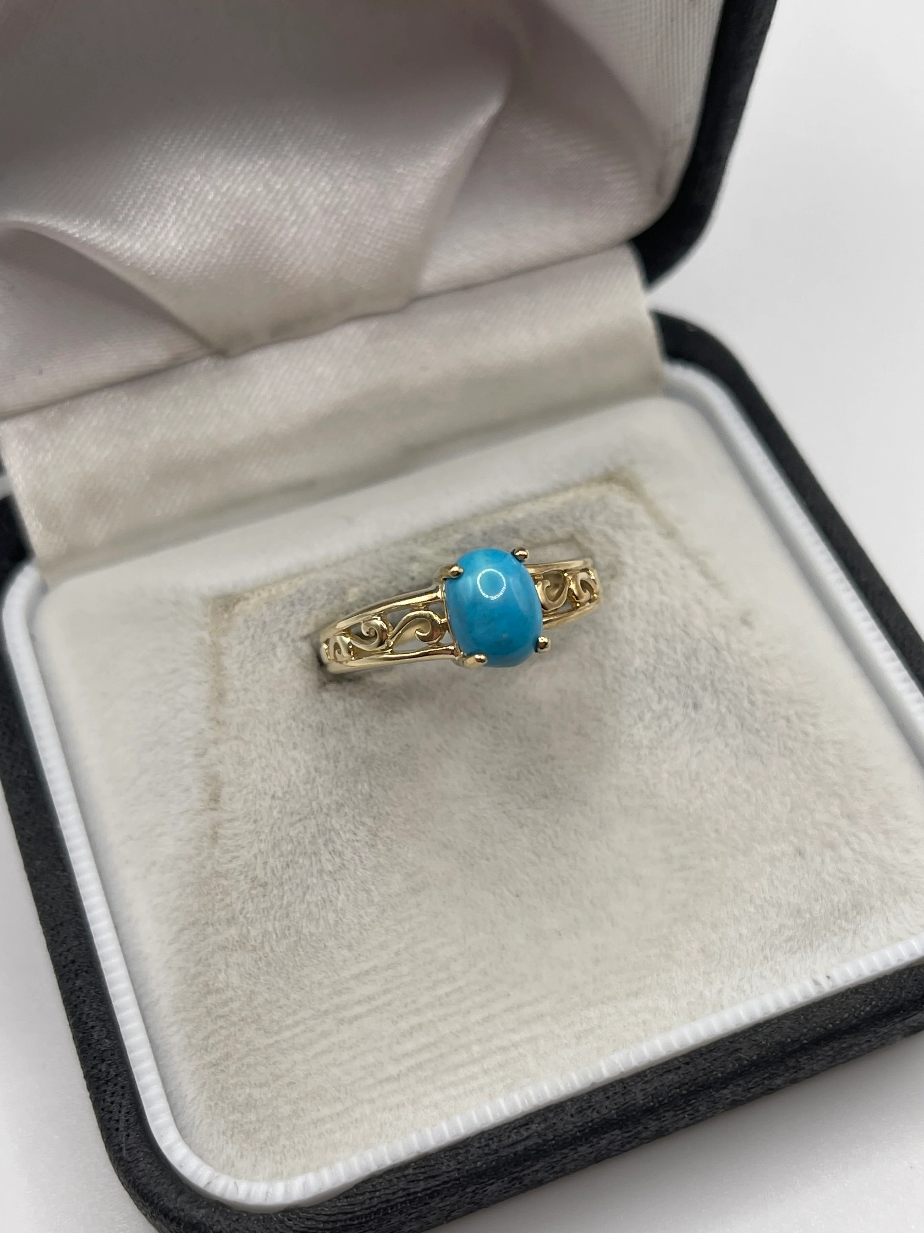 9ct gold turquoise ring - Image 2