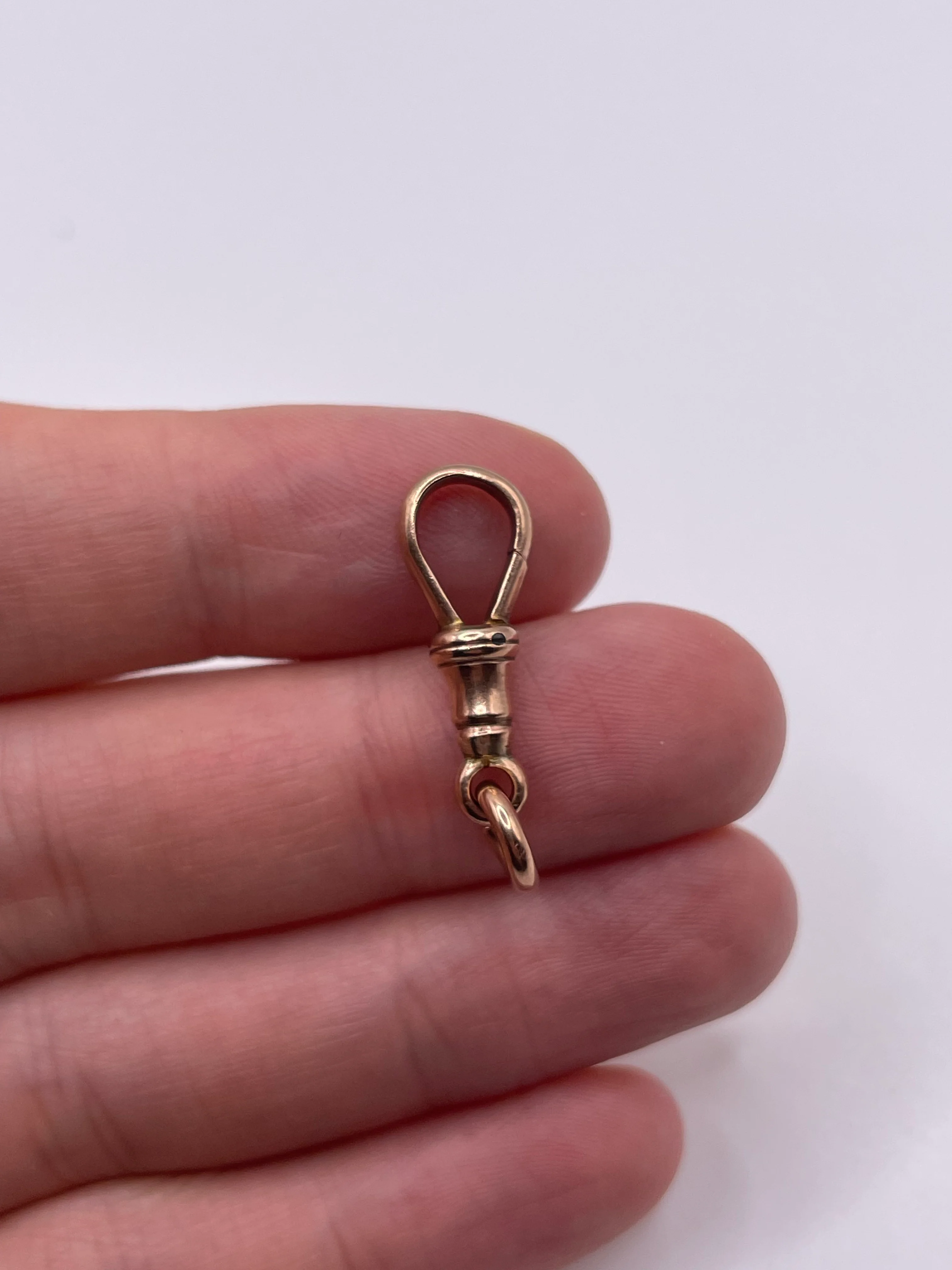 9ct rose gold dog clip 21 - Image 2