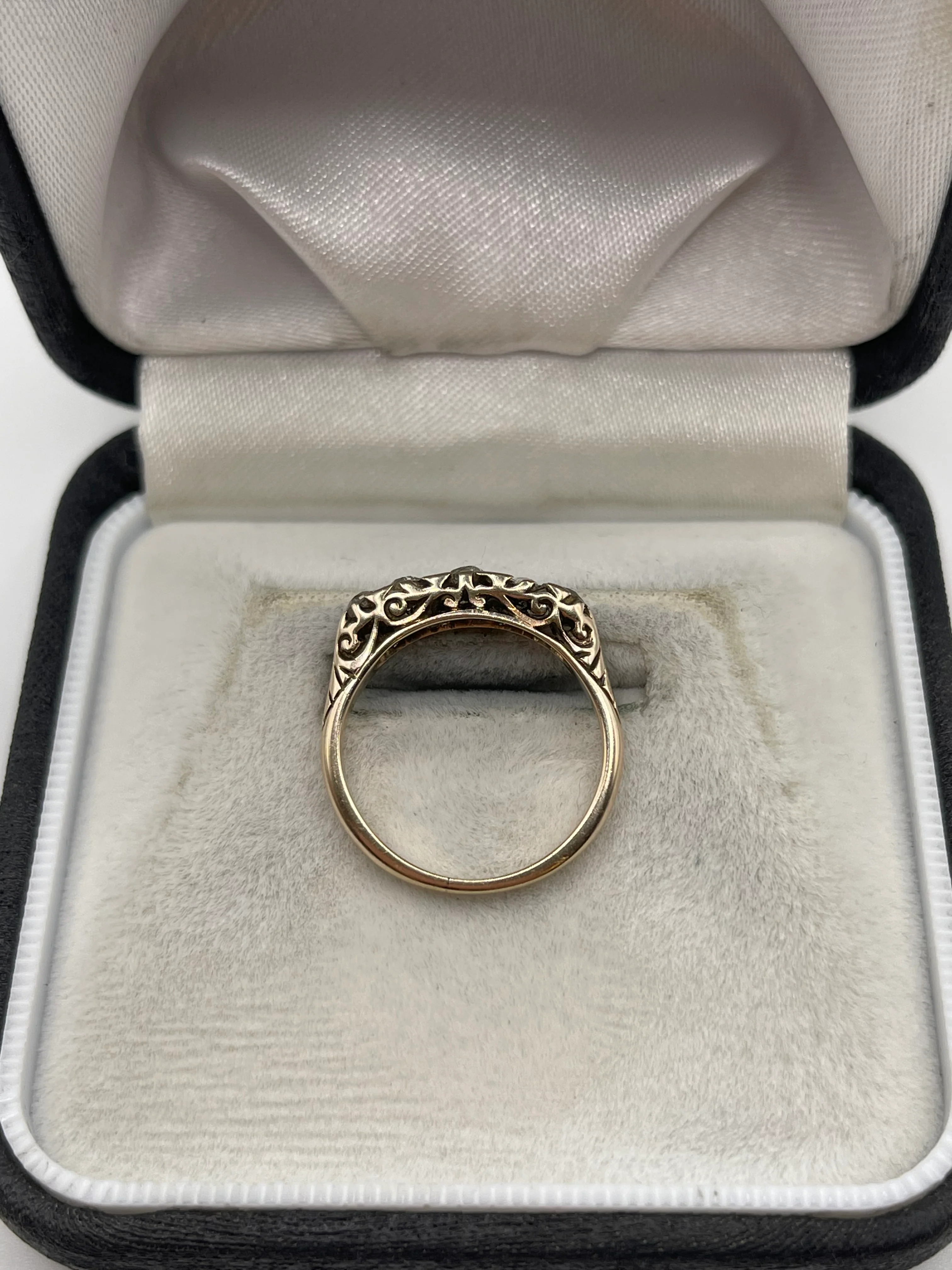 Antique 18ct gold old cut diamond ring - Image 3