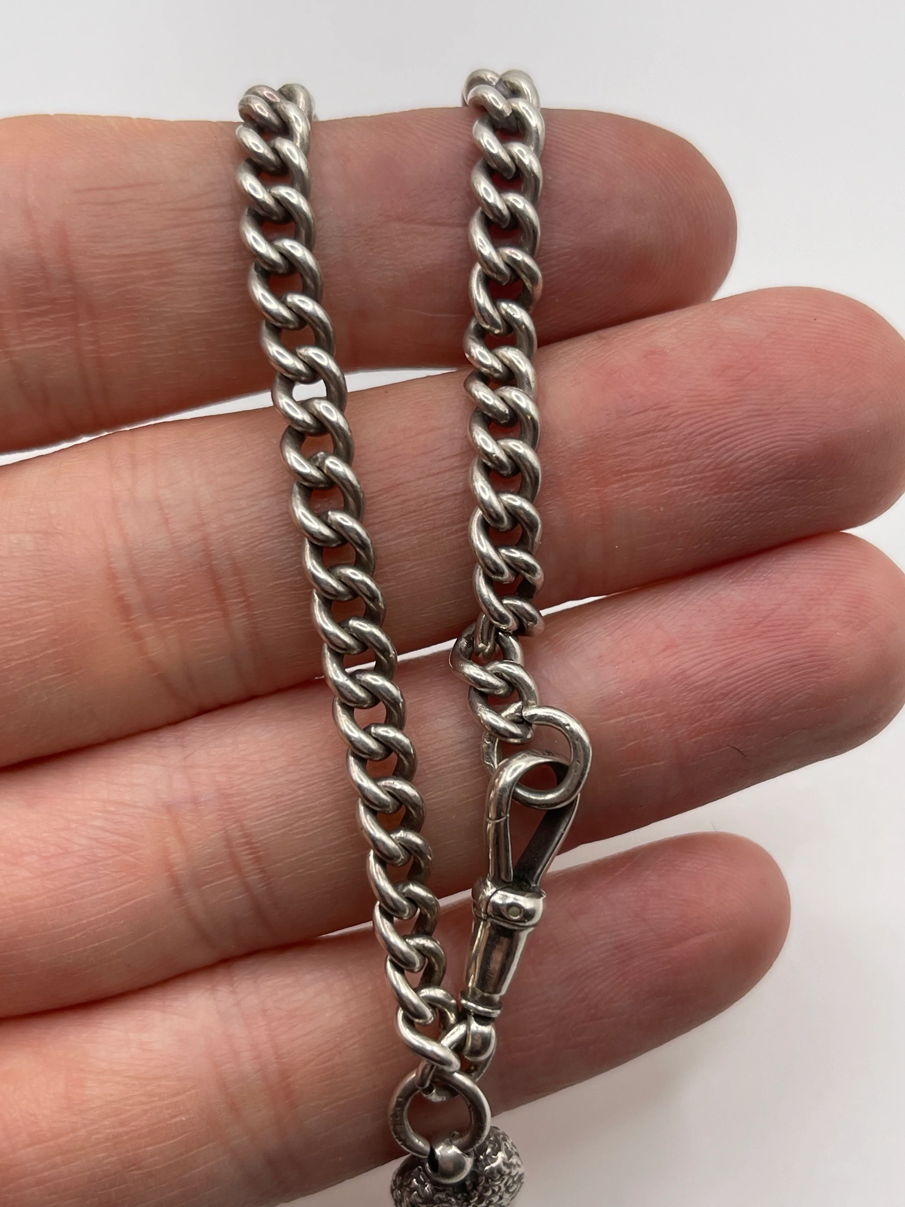 Antique silver albertina - Image 2