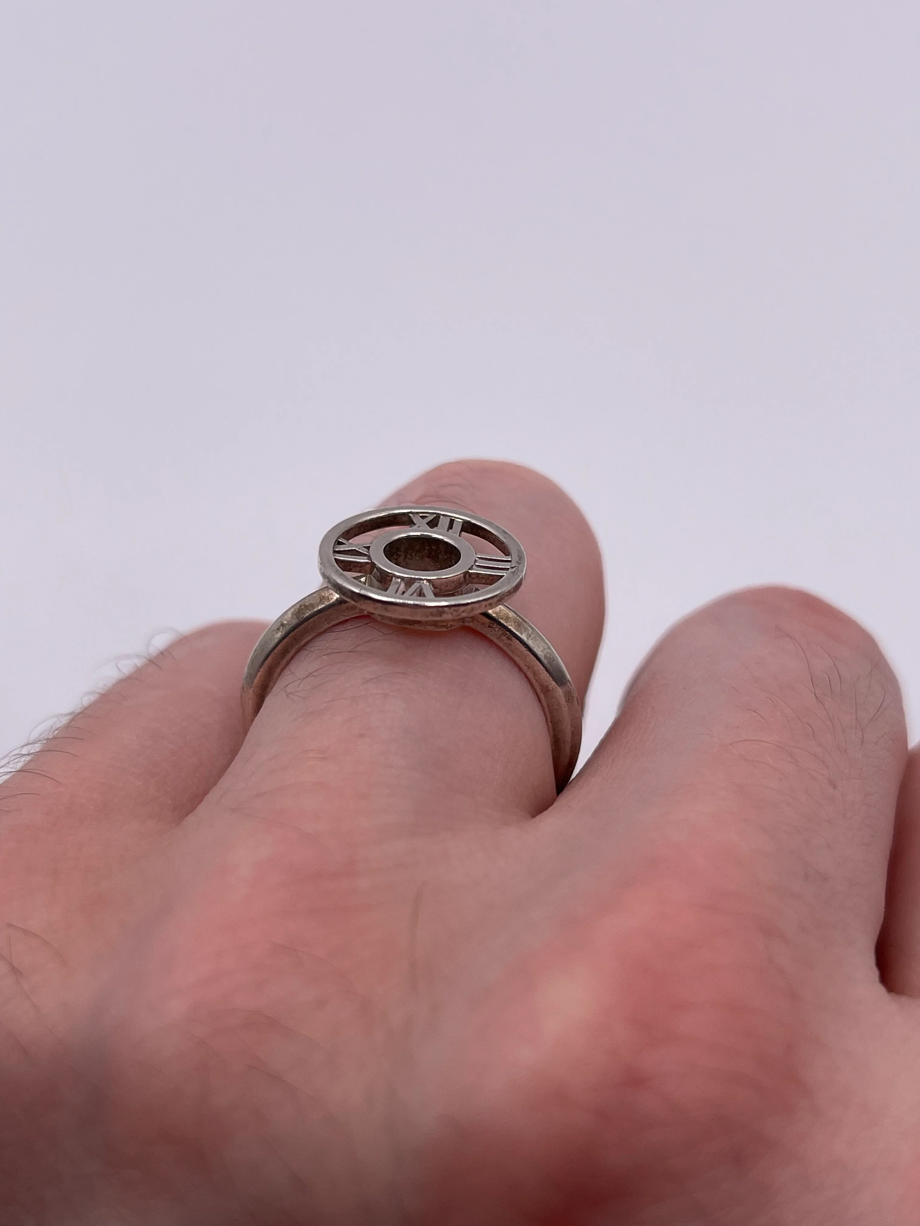 Tiffany and co silver atlas ring - Image 2